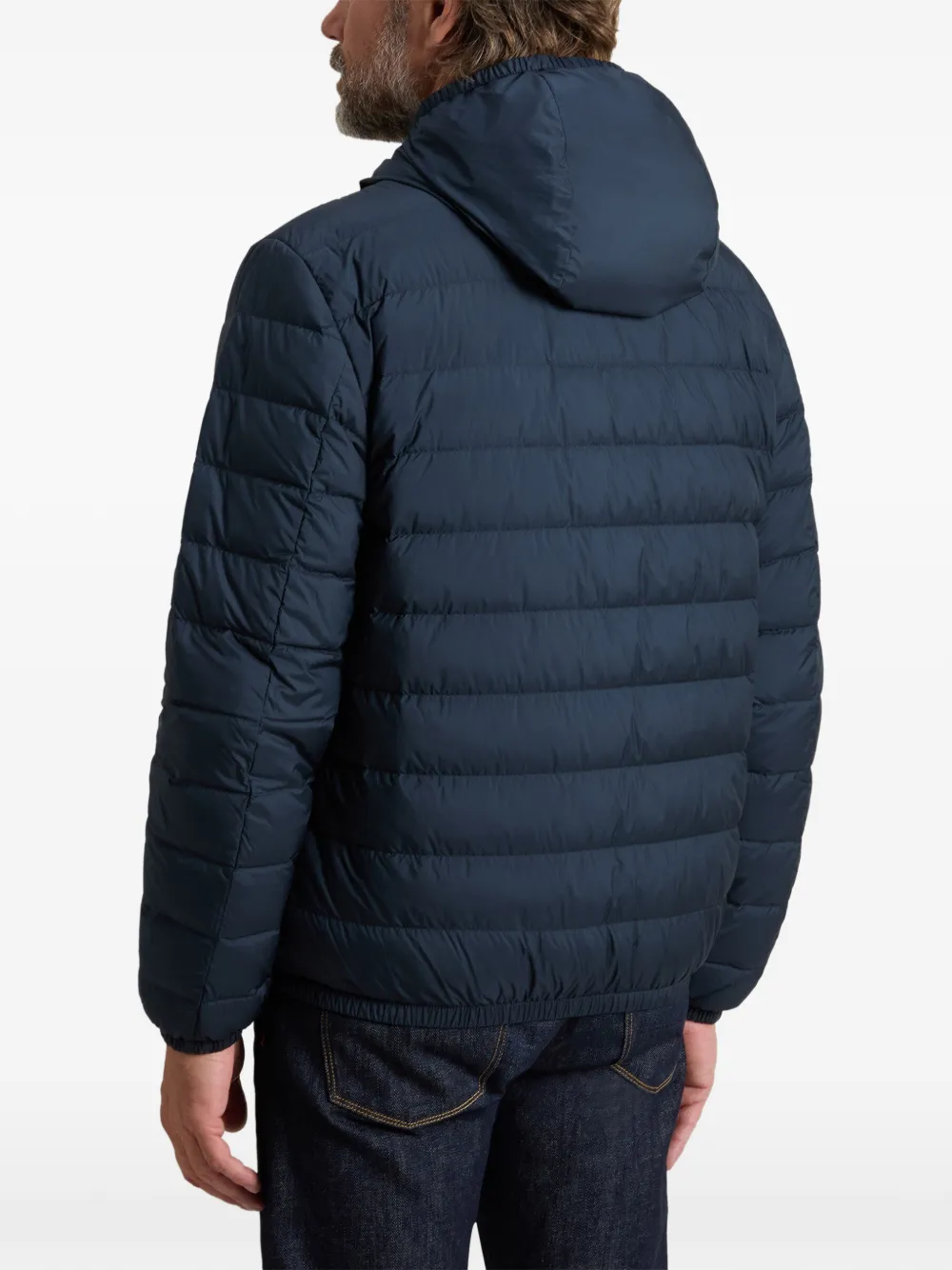 Woolrich Gevoerd jack met capuchon Blauw