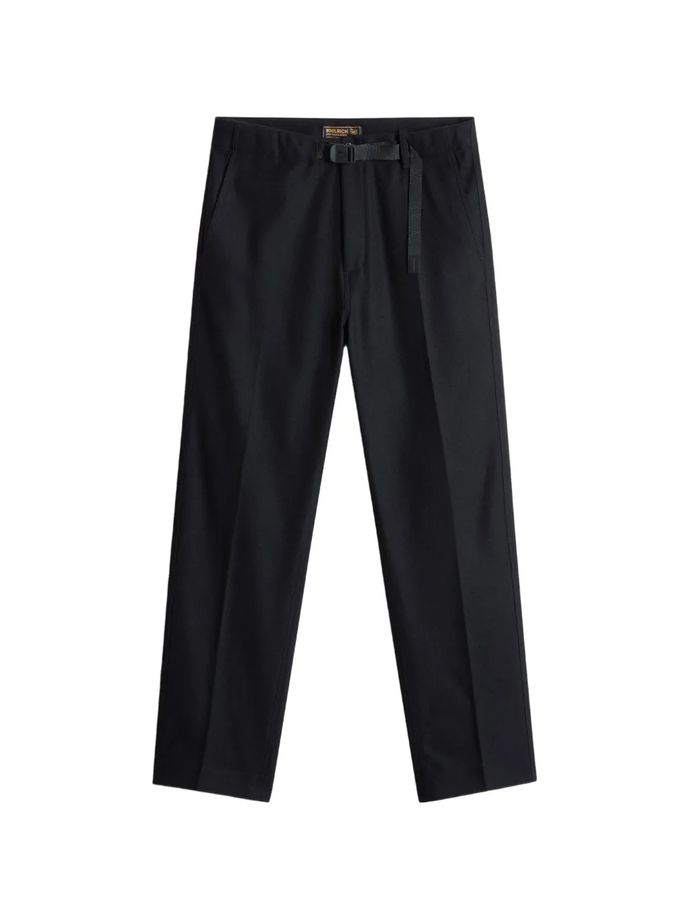 Woolrich belted flannel trousers - Nero