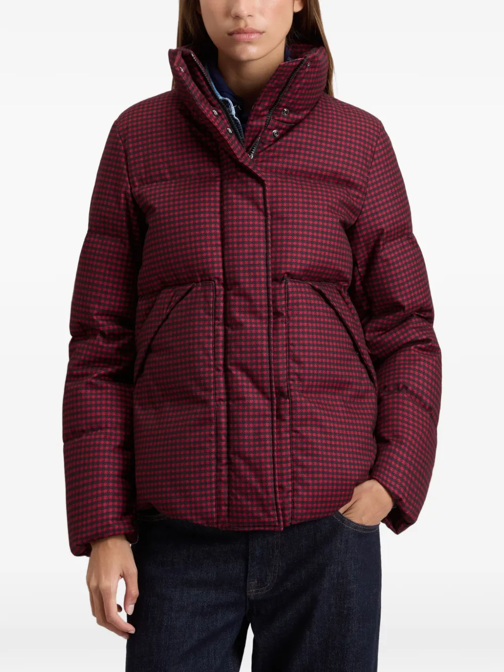Woolrich Donsjack met capuchon Rood