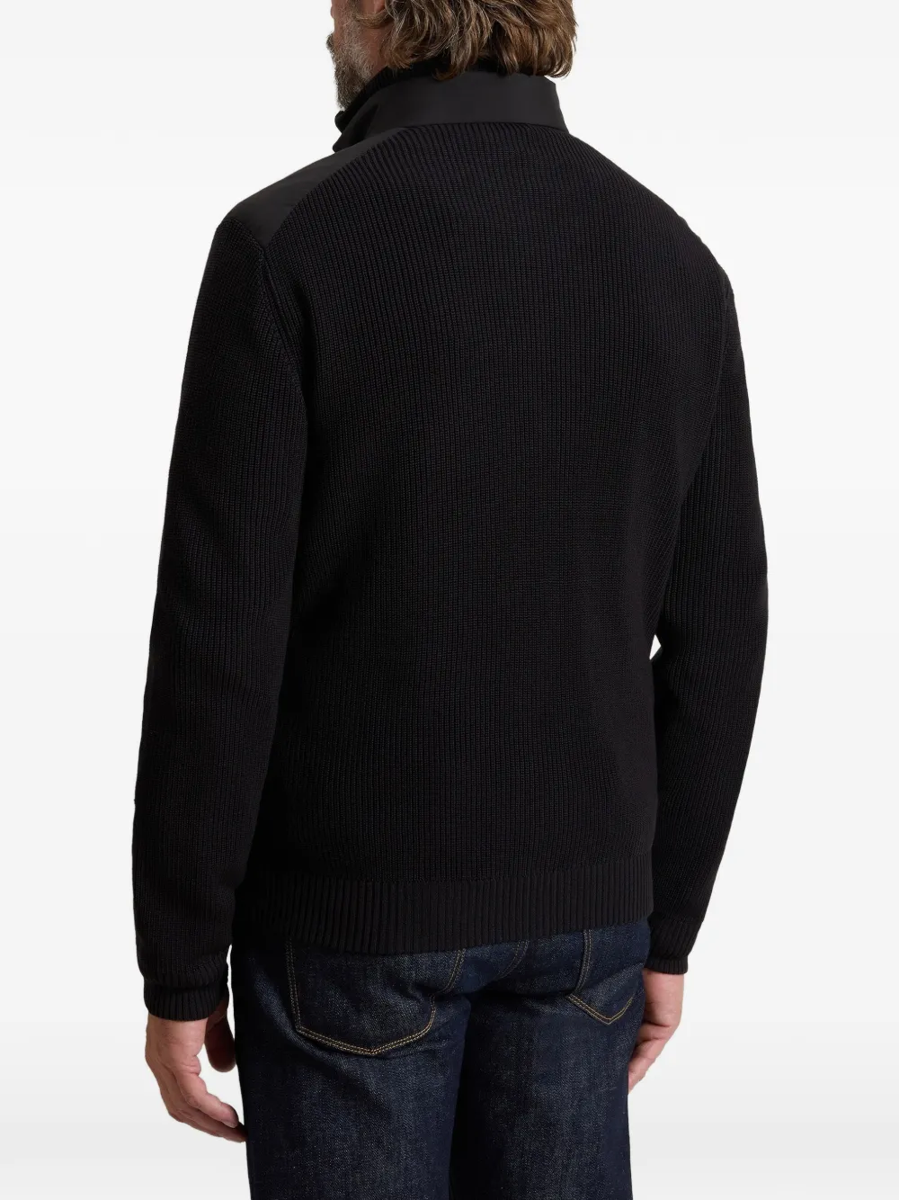 Woolrich Cloud Hybrid jack met rits Zwart