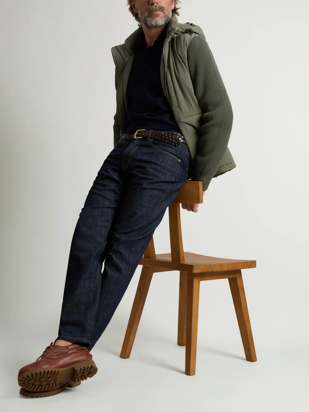Woolrich Matt Stretch Hybrid jacket Groen