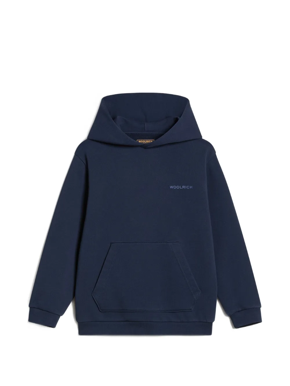 Woolrich logo-print hoodie Blauw