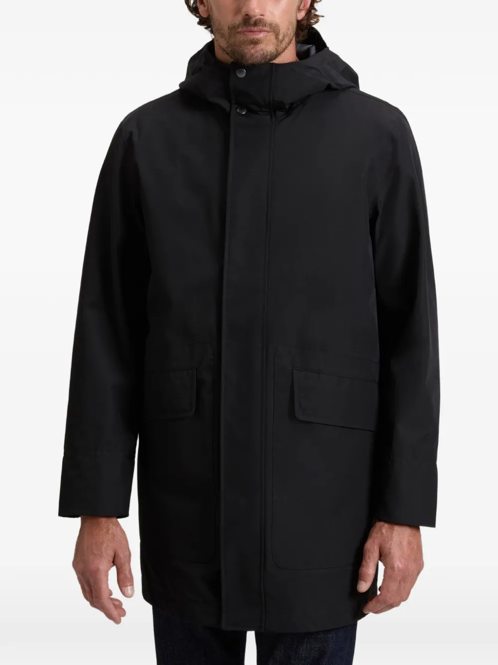 Woolrich Ramar Officer parka met capuchon Zwart