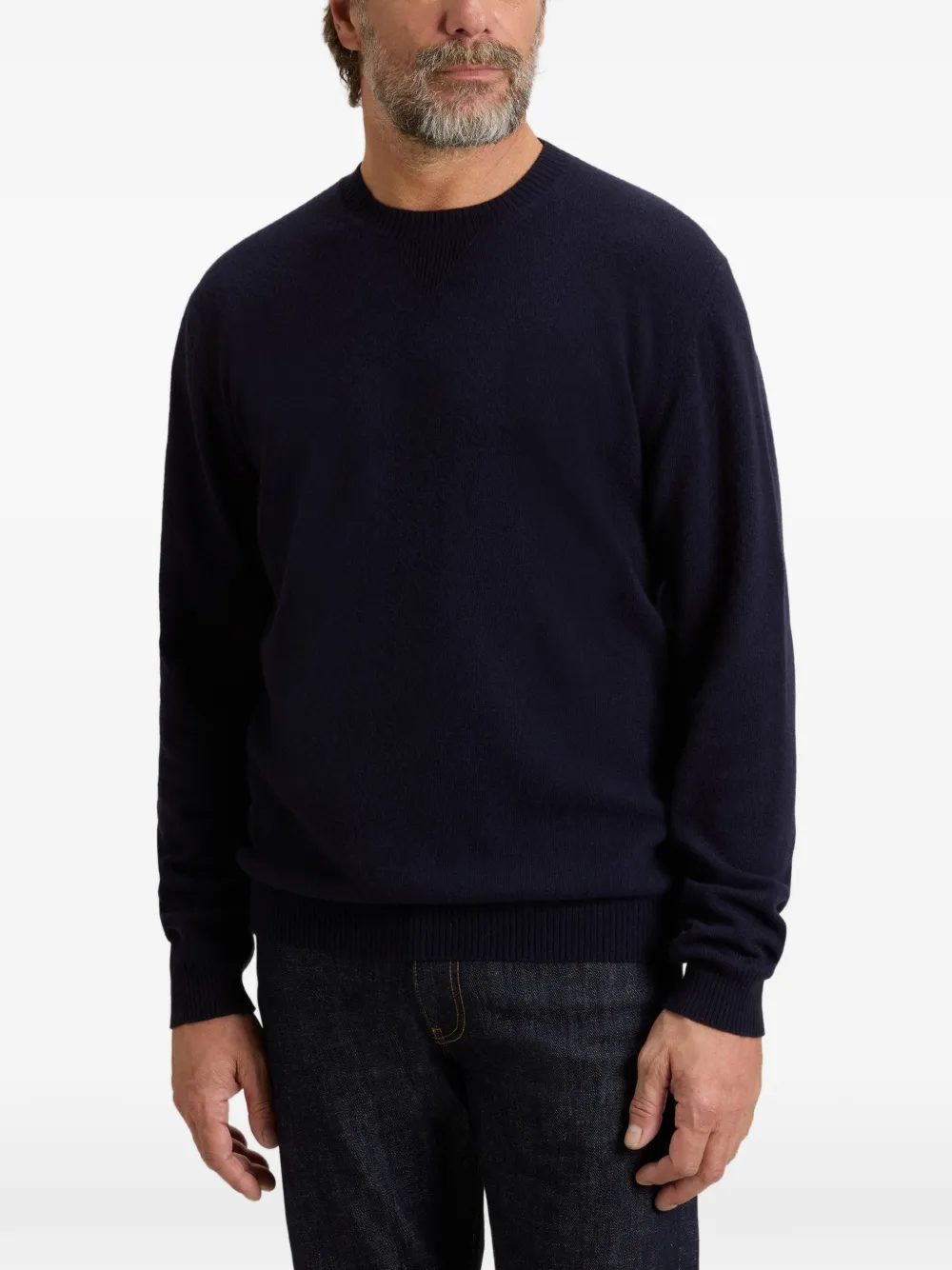Woolrich Trui met ronde hals en geribbelde afwerking Blauw