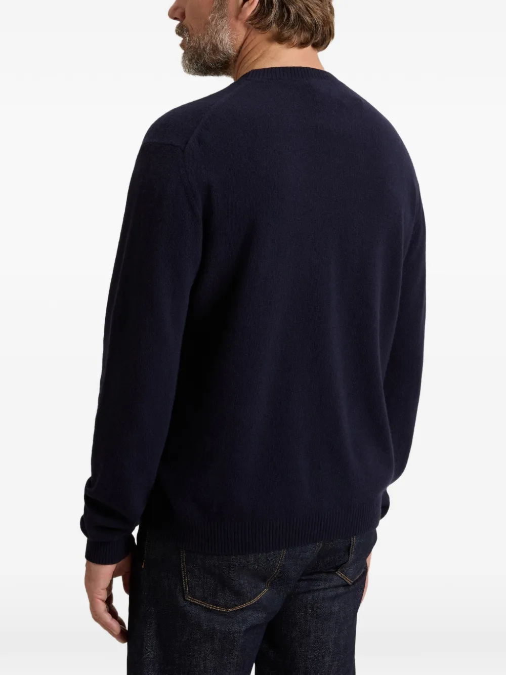 Woolrich Trui met ronde hals en geribbelde afwerking Blauw