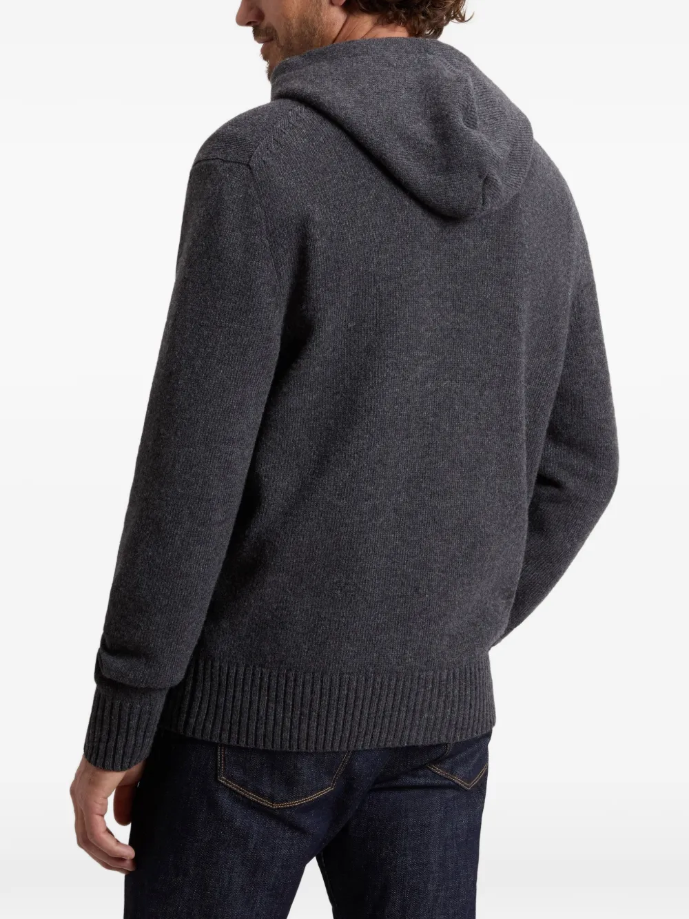 Woolrich Gebreide hoodie Grijs