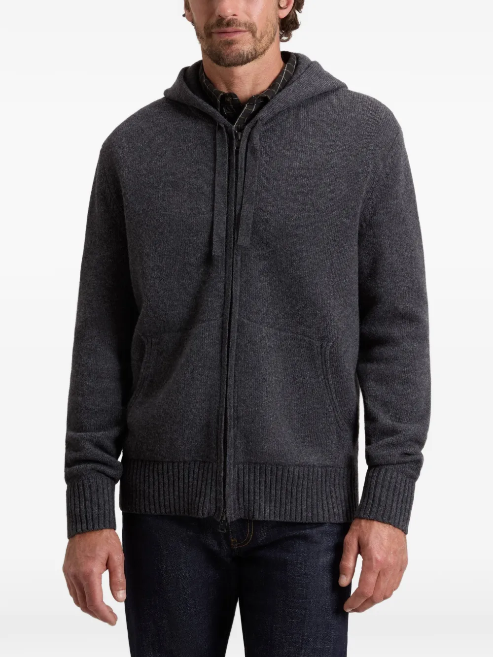 Woolrich Gebreide hoodie Grijs