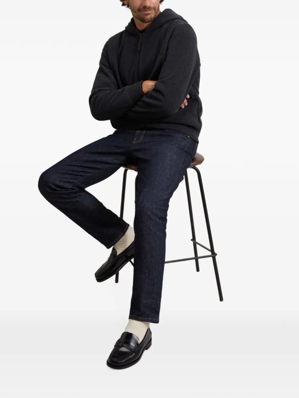 Woolrich Hoodie met rits Grijs