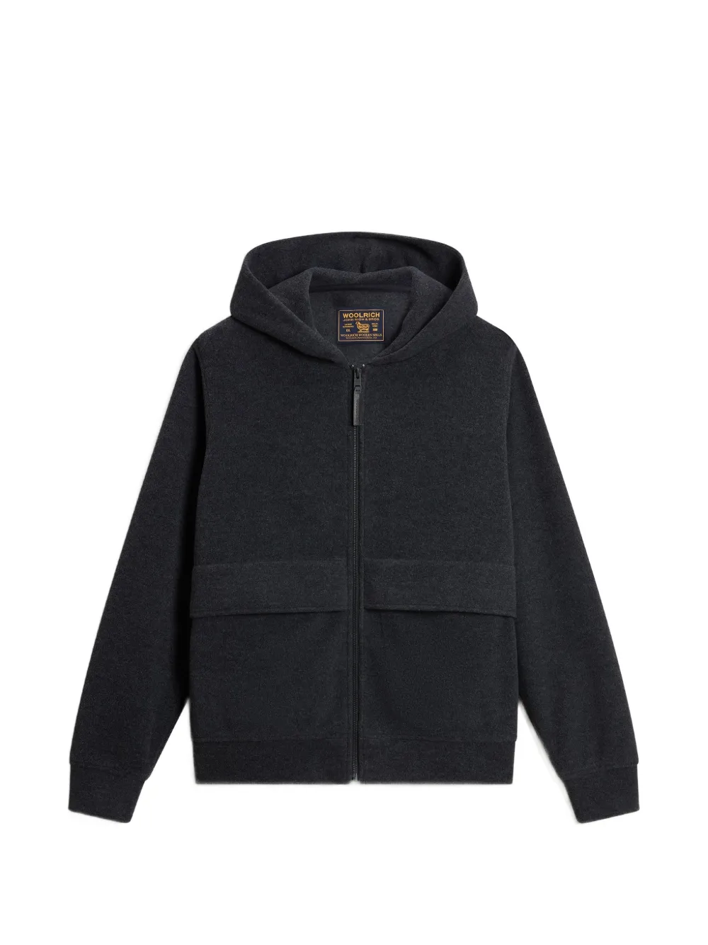 Woolrich Kapuzenjacke mit Reißverschluss - Grau
