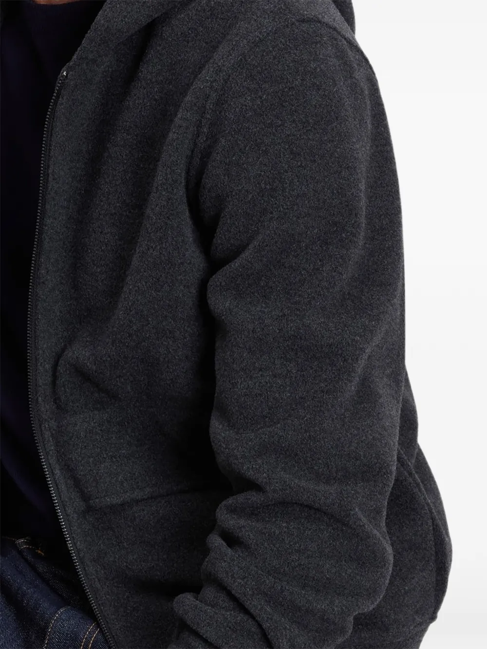 Woolrich Hoodie met rits Grijs