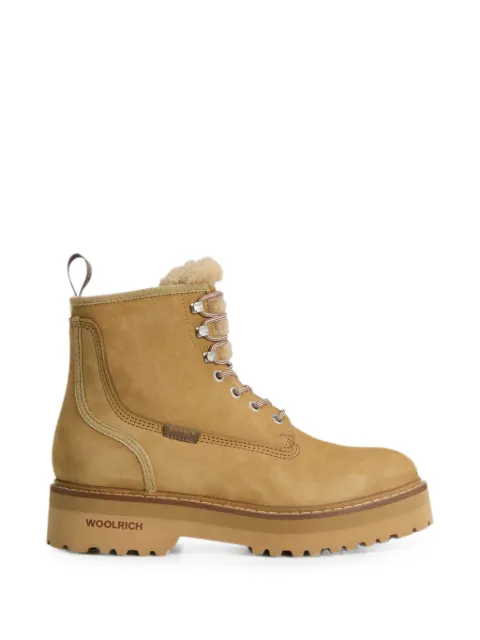 Woolrich botas de montaña con ribete texturizado