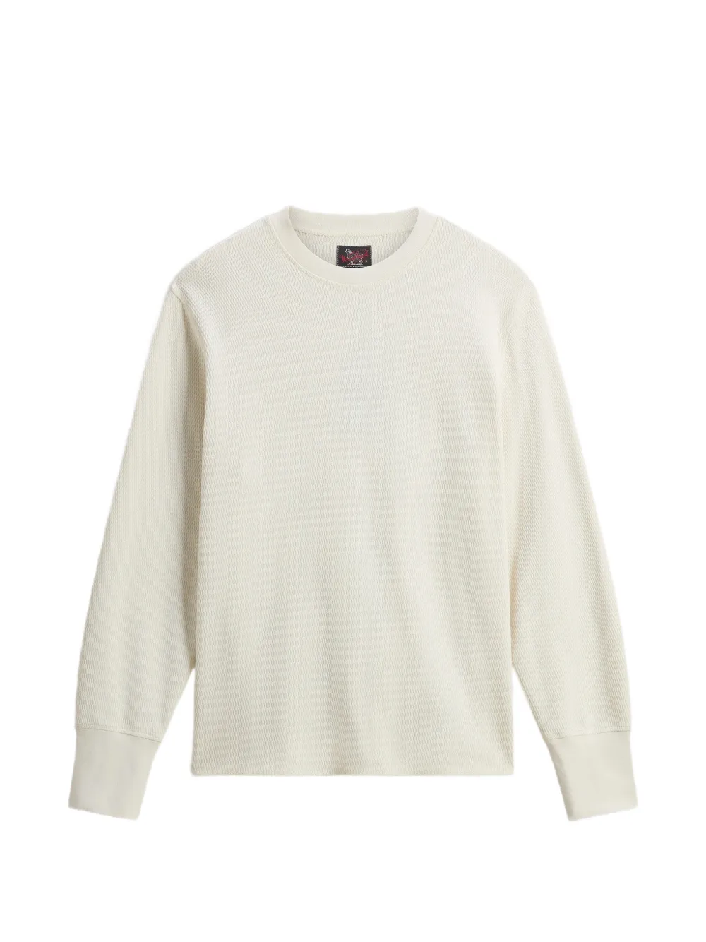 Woolrich waffle-knit long-sleeve sweater - Weiß