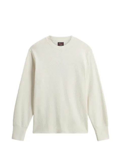 Woolrich waffle-knit long-sleeve sweater