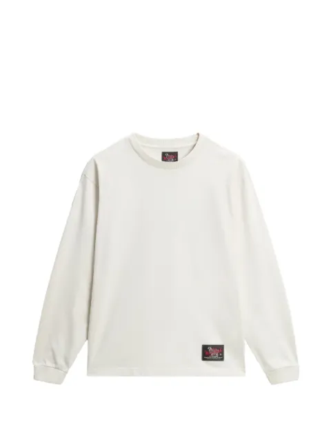 Woolrich 로고 패치 코튼 스웨트셔츠