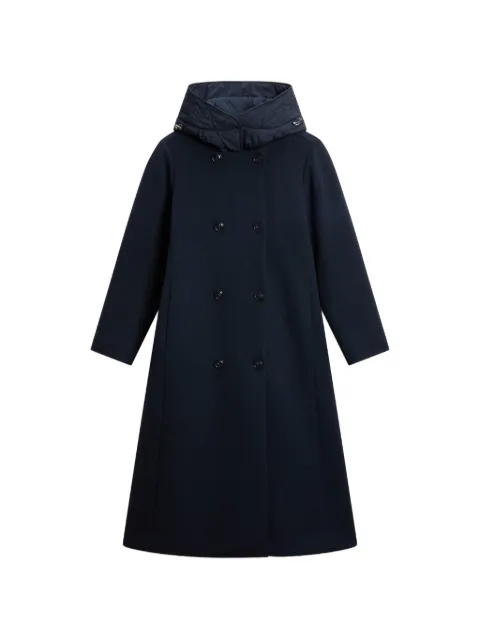 Woolrich double-breasted hooded parka coat