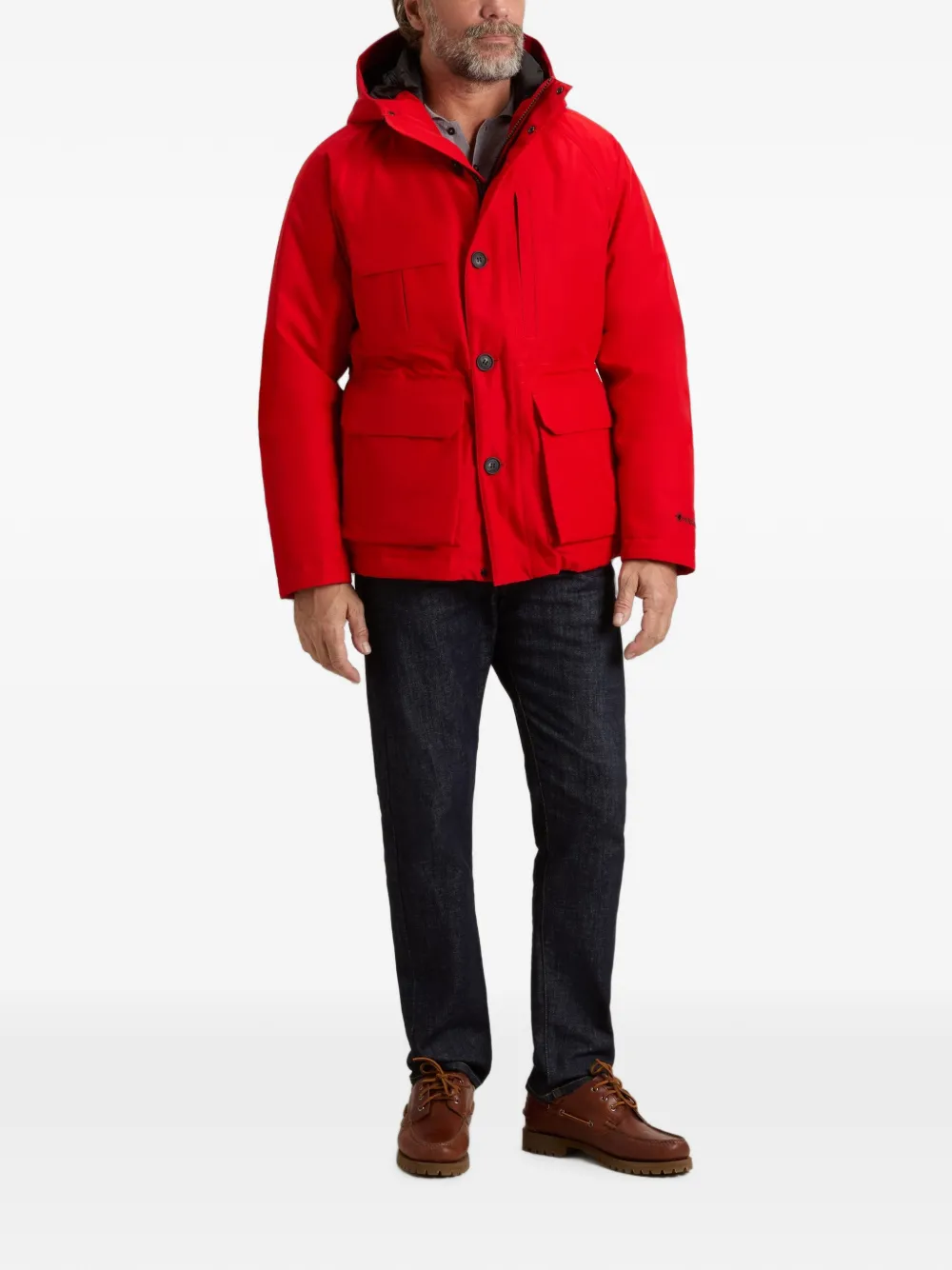 Woolrich Gore-Tex parka met capuchon Rood