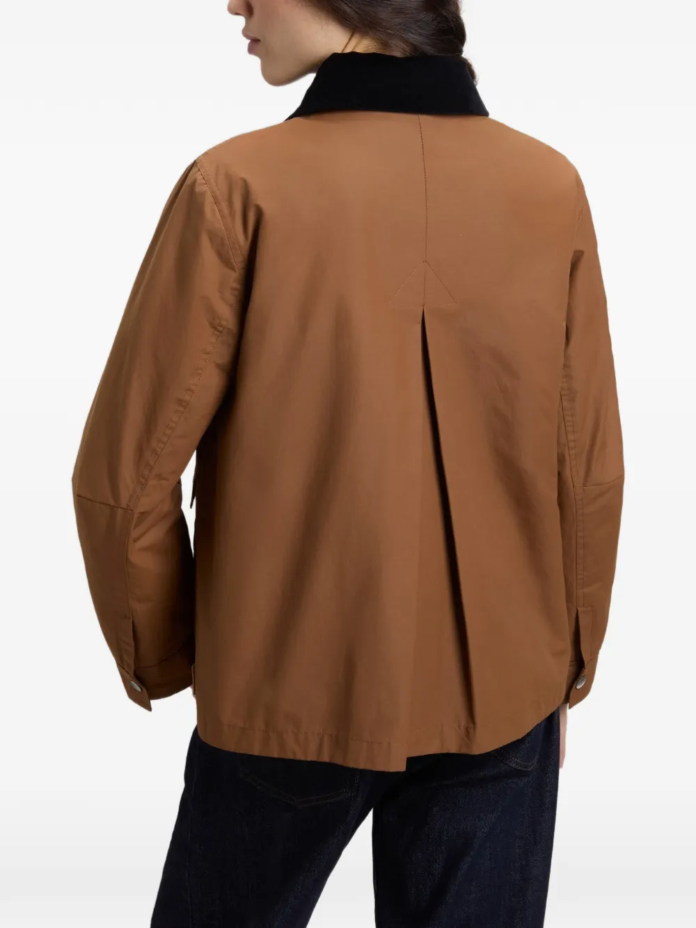Woolrich Jack met ribfluwelen kraag van gewaxt katoen Bruin