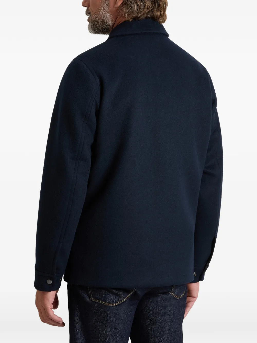 Woolrich double-wool chore coat Blauw