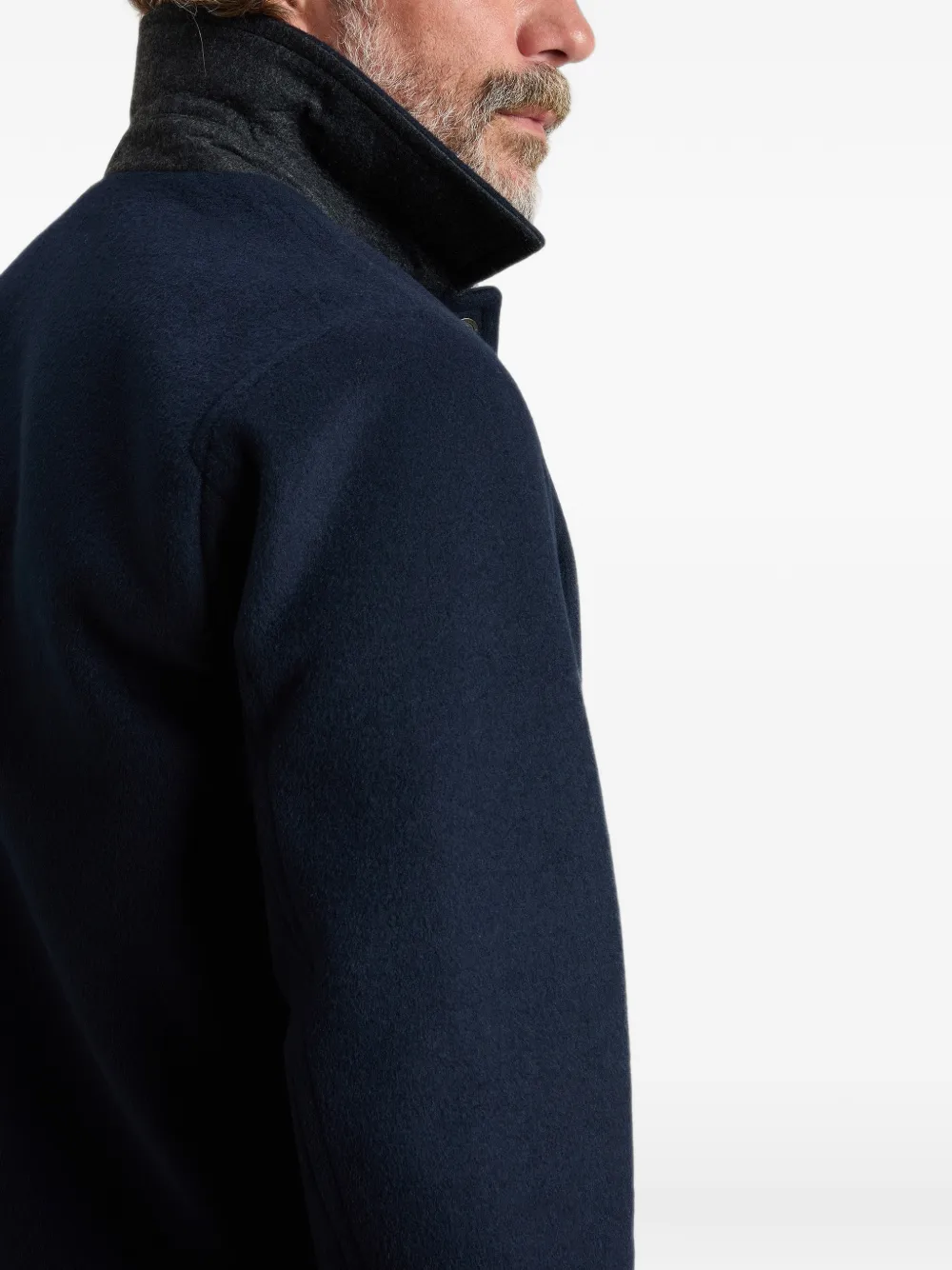 Woolrich double-wool chore coat Blauw