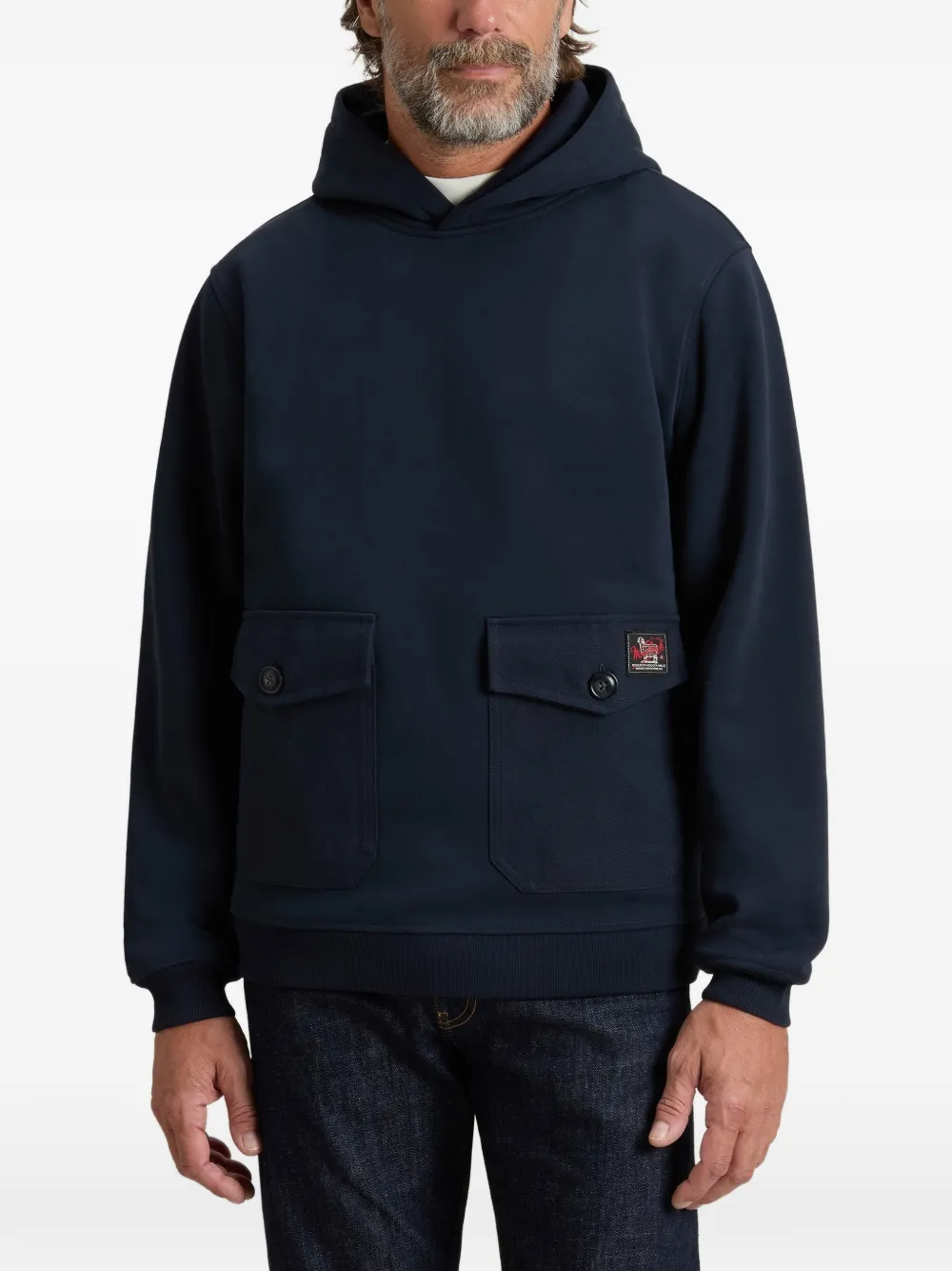 Woolrich Hoodie met klepzakken Blauw