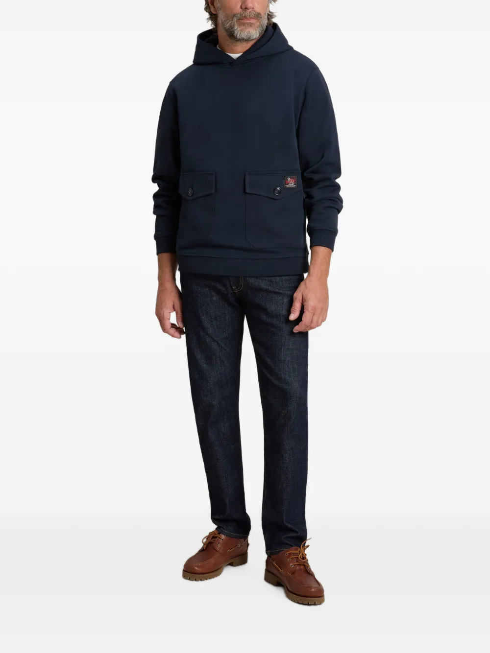 Woolrich Hoodie met klepzakken Blauw