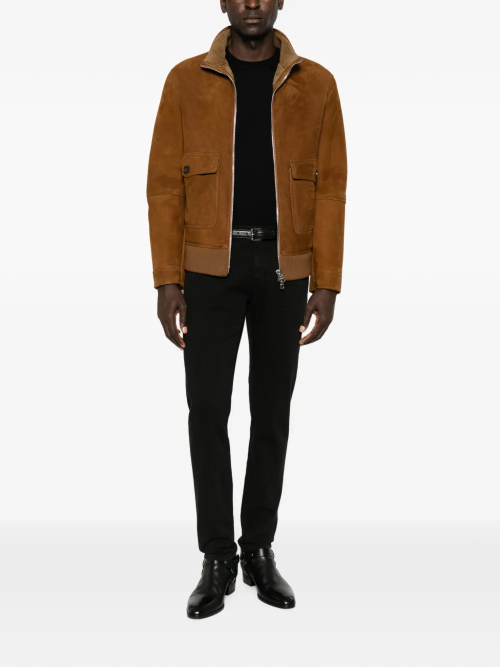 PT Torino Jeans met logopatch Zwart