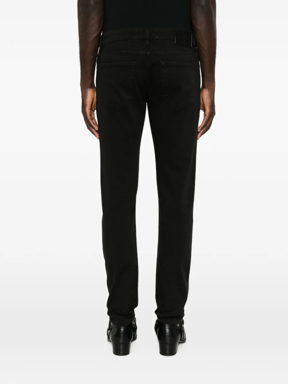 PT Torino Jeans met logopatch Zwart