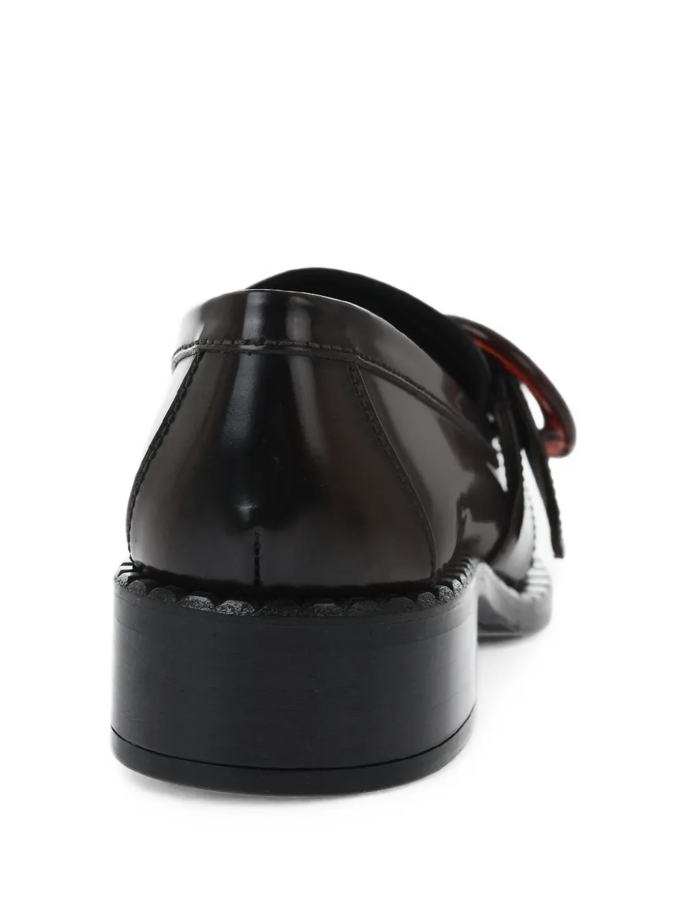 Prada buckle-detail leather loafers Bruin