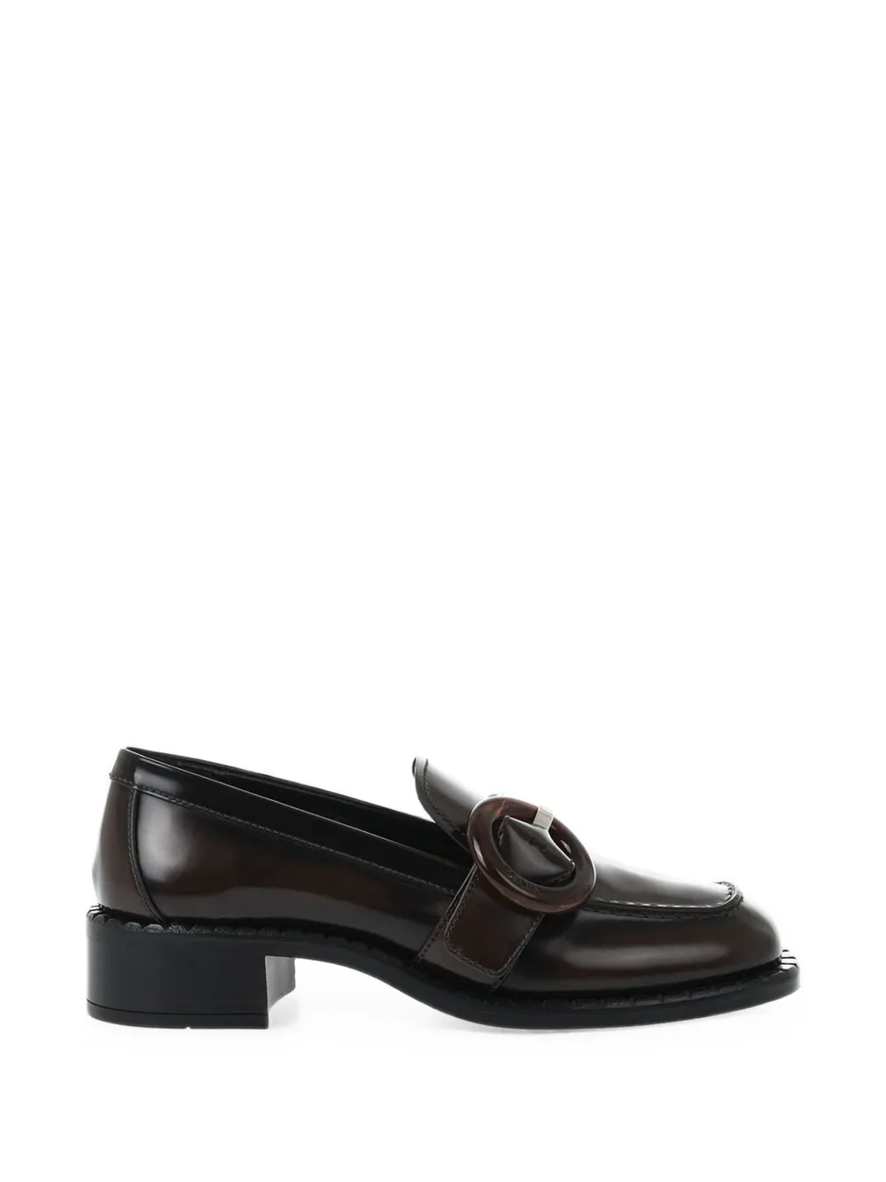 Prada buckle-detail leather loafers Bruin