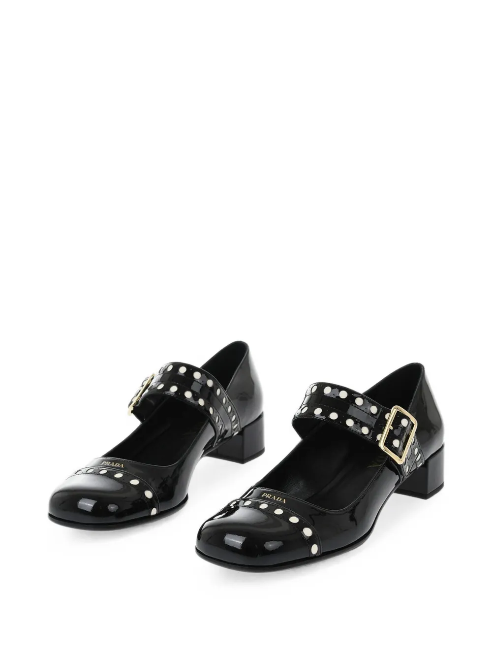 Prada Mary Jane patent-leather pumps Zwart