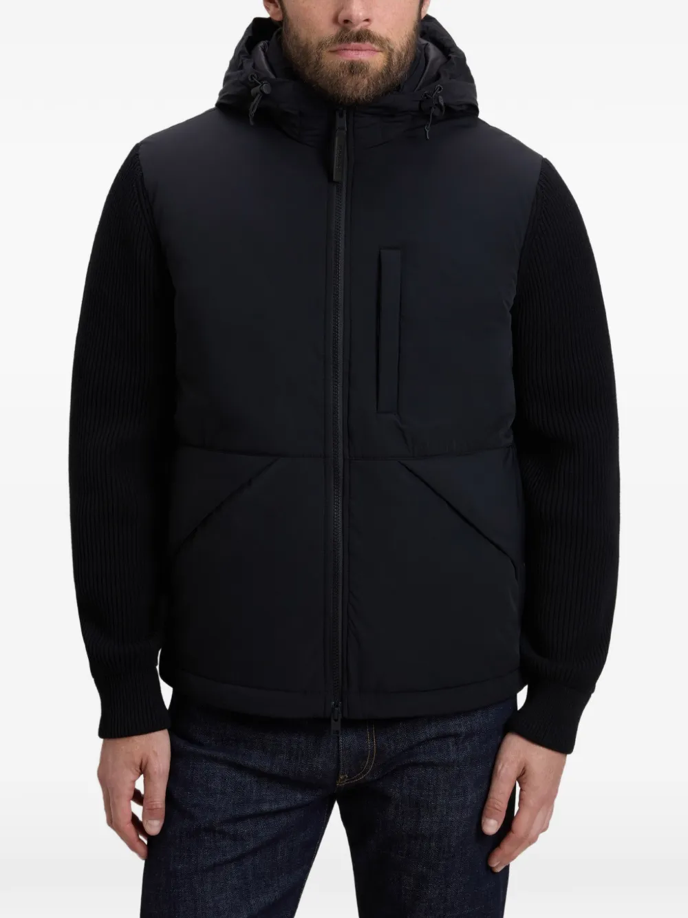 Woolrich Matt Stretch Hybrid jack Zwart