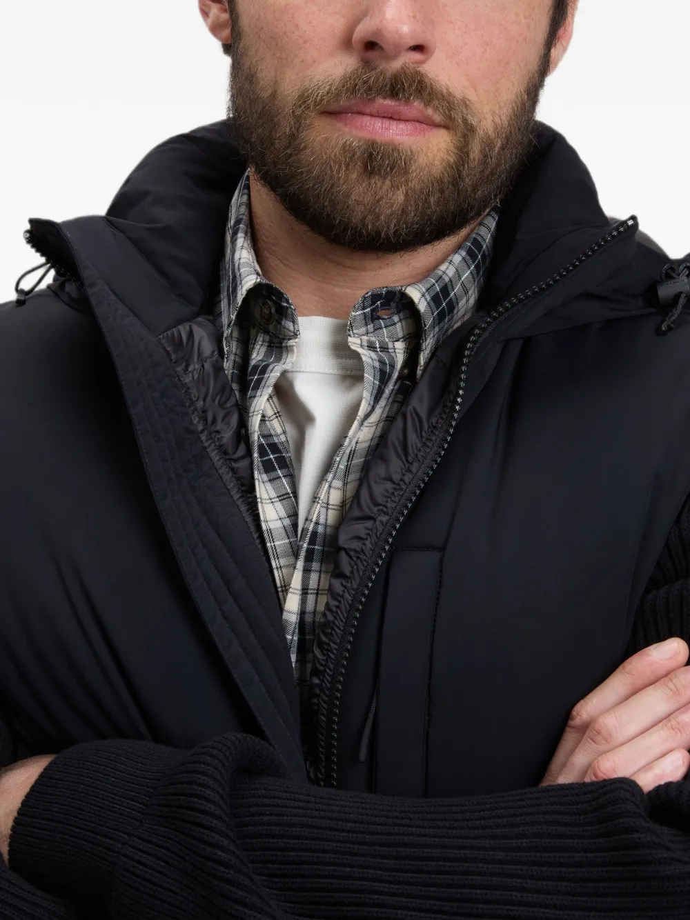 Woolrich Matt Stretch Hybrid jack Zwart