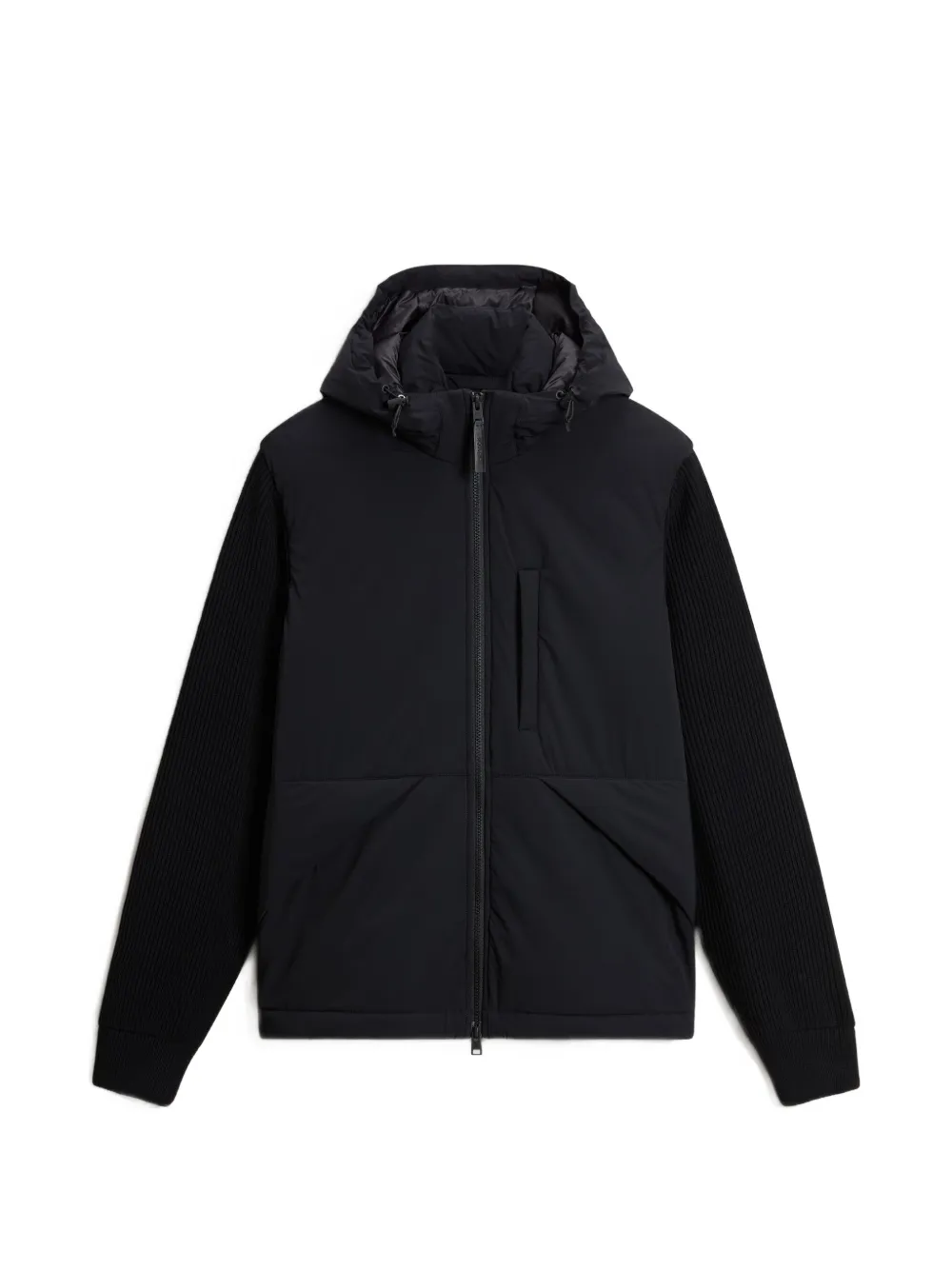 Woolrich Matt Stretch Hybrid Jacke - Schwarz