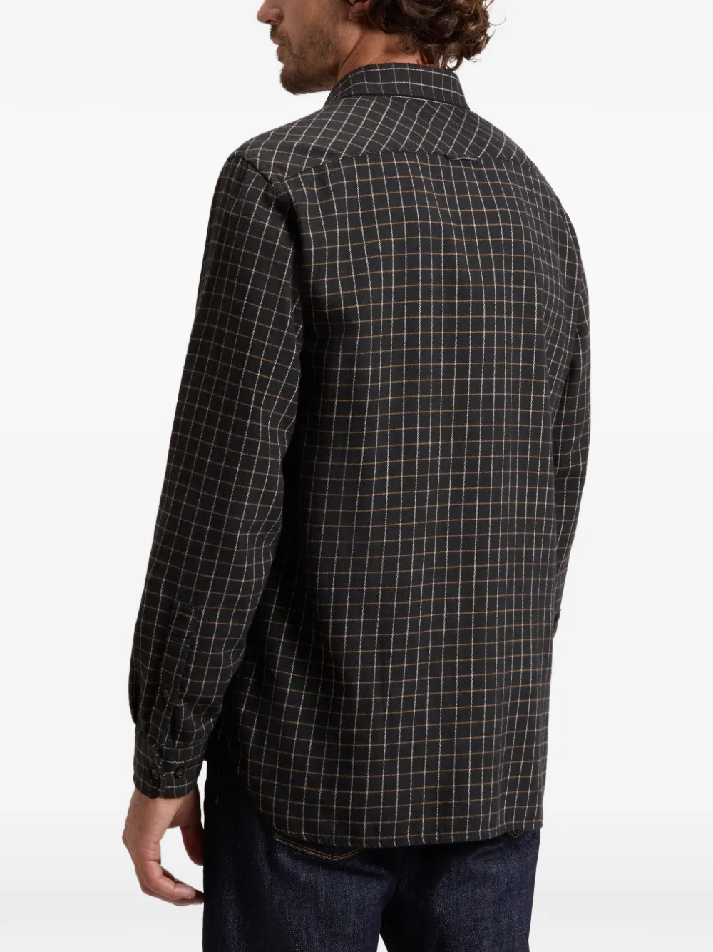 Woolrich Warren geruit flanellen overhemd Zwart