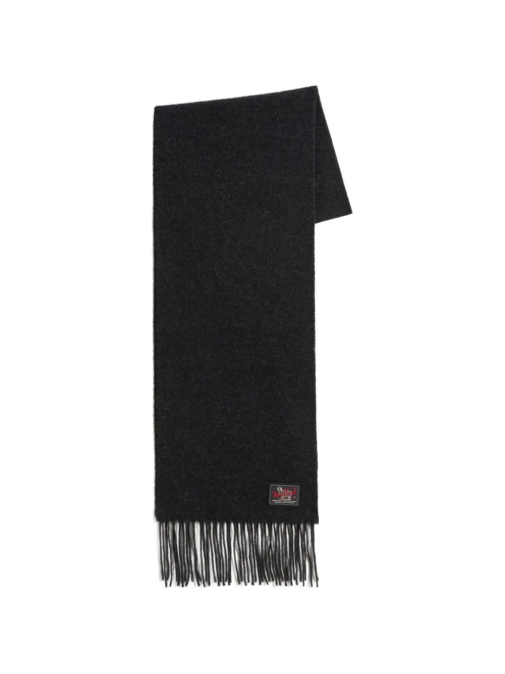Woolrich fringed wool scarf - Grau