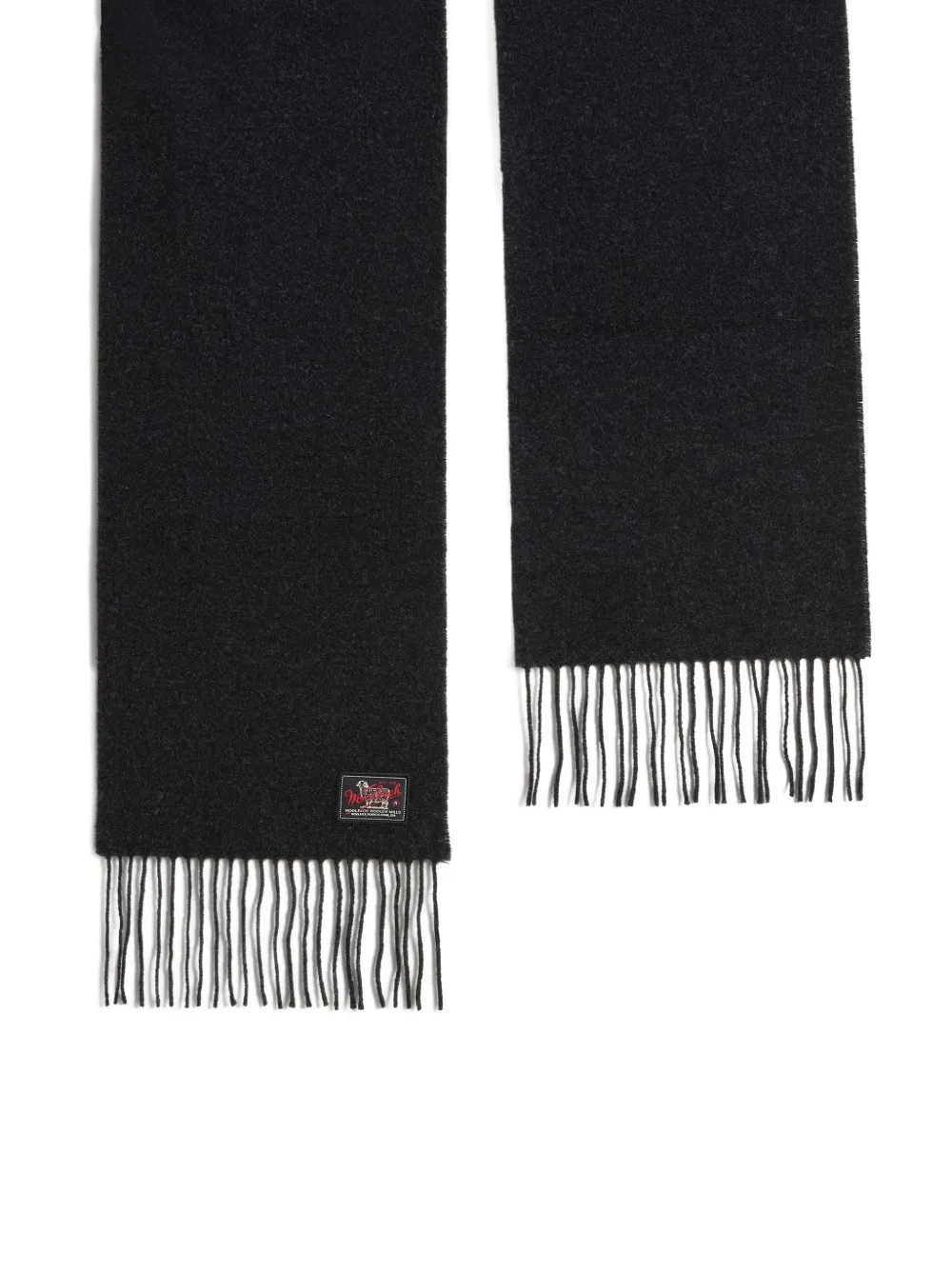 Woolrich fringed wool scarf Grijs