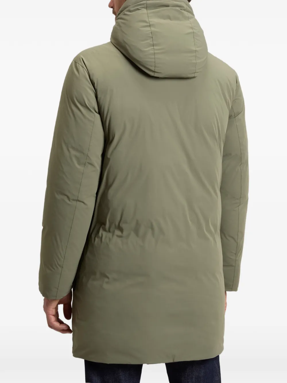 Woolrich Matt Stretch Teton jack met capuchon Groen