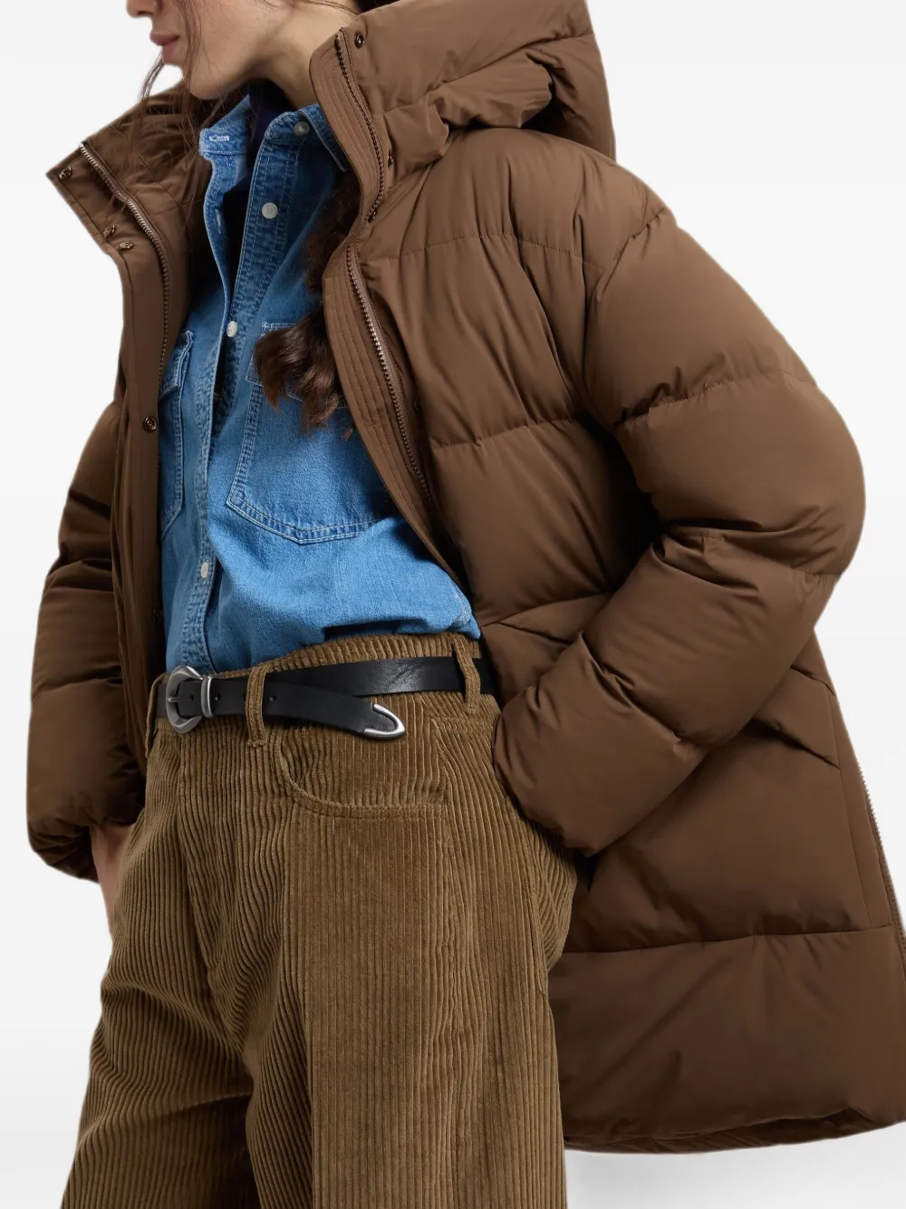 Woolrich Madison donsjas met capuchon Bruin