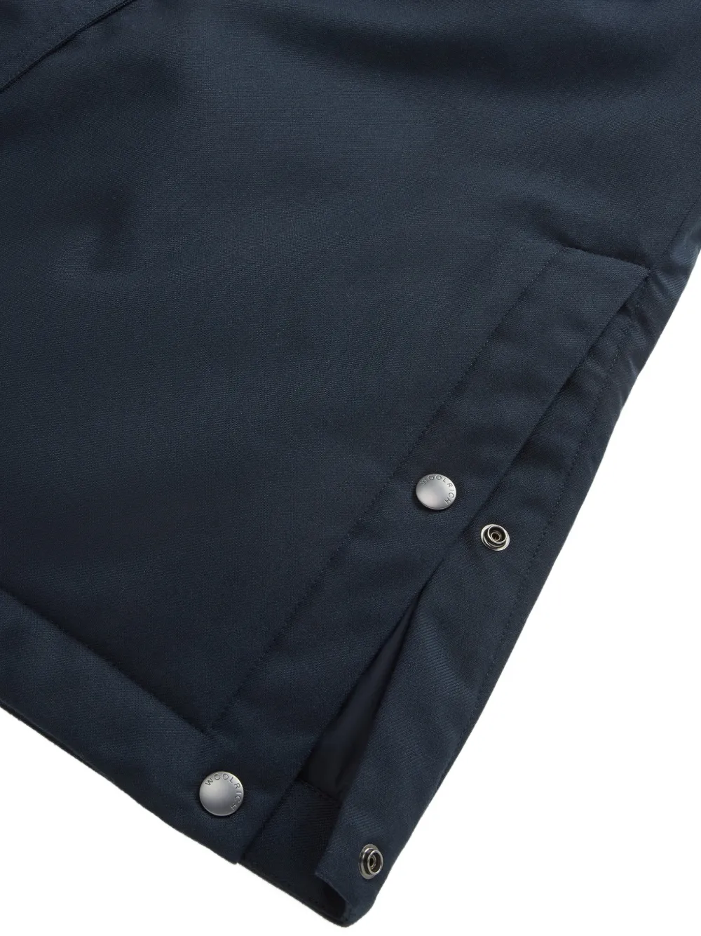 Woolrich belted button-fastening parka coat Blauw