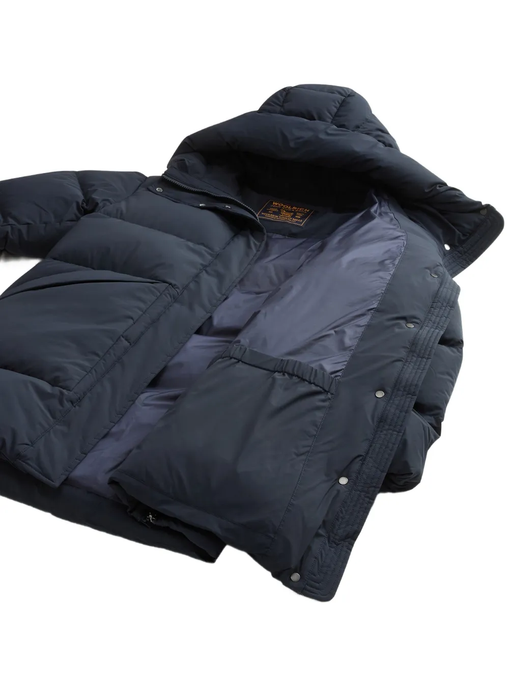 Woolrich Madison hooded quilted parka Blauw