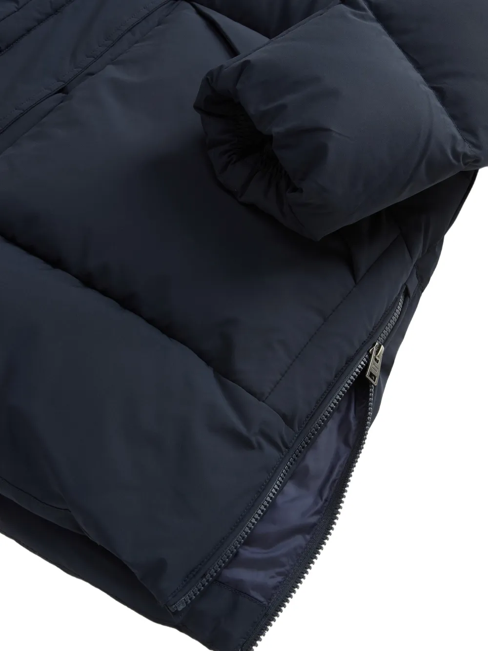 Woolrich Madison hooded quilted parka Blauw