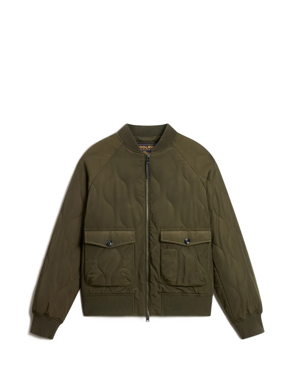 Woolrich Military bomberjack met gewatteerde afwerking Groen