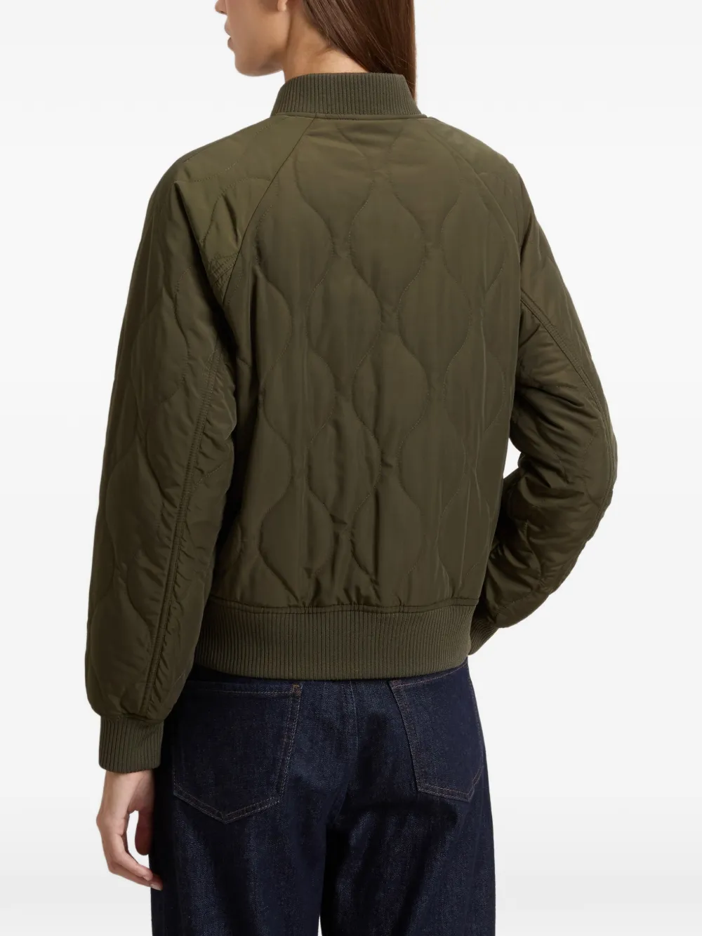 Woolrich Military bomberjack met gewatteerde afwerking Groen