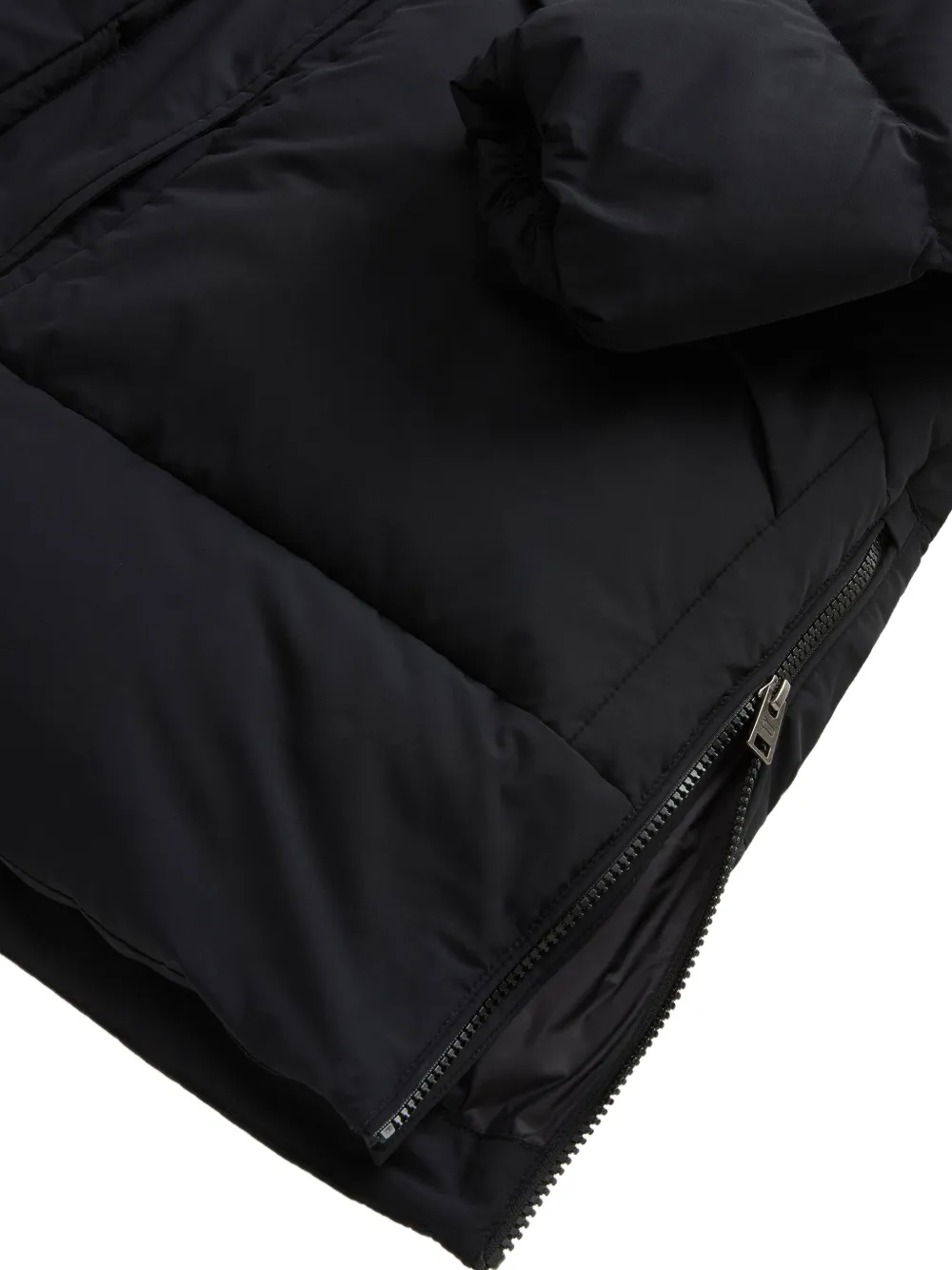 Woolrich Madison hooded quilted parka Zwart