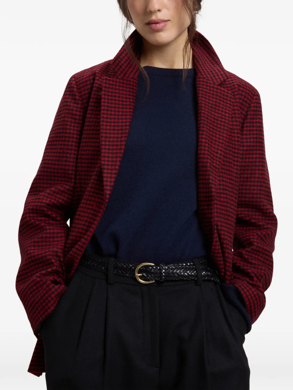Woolrich Geruite blazer Rood