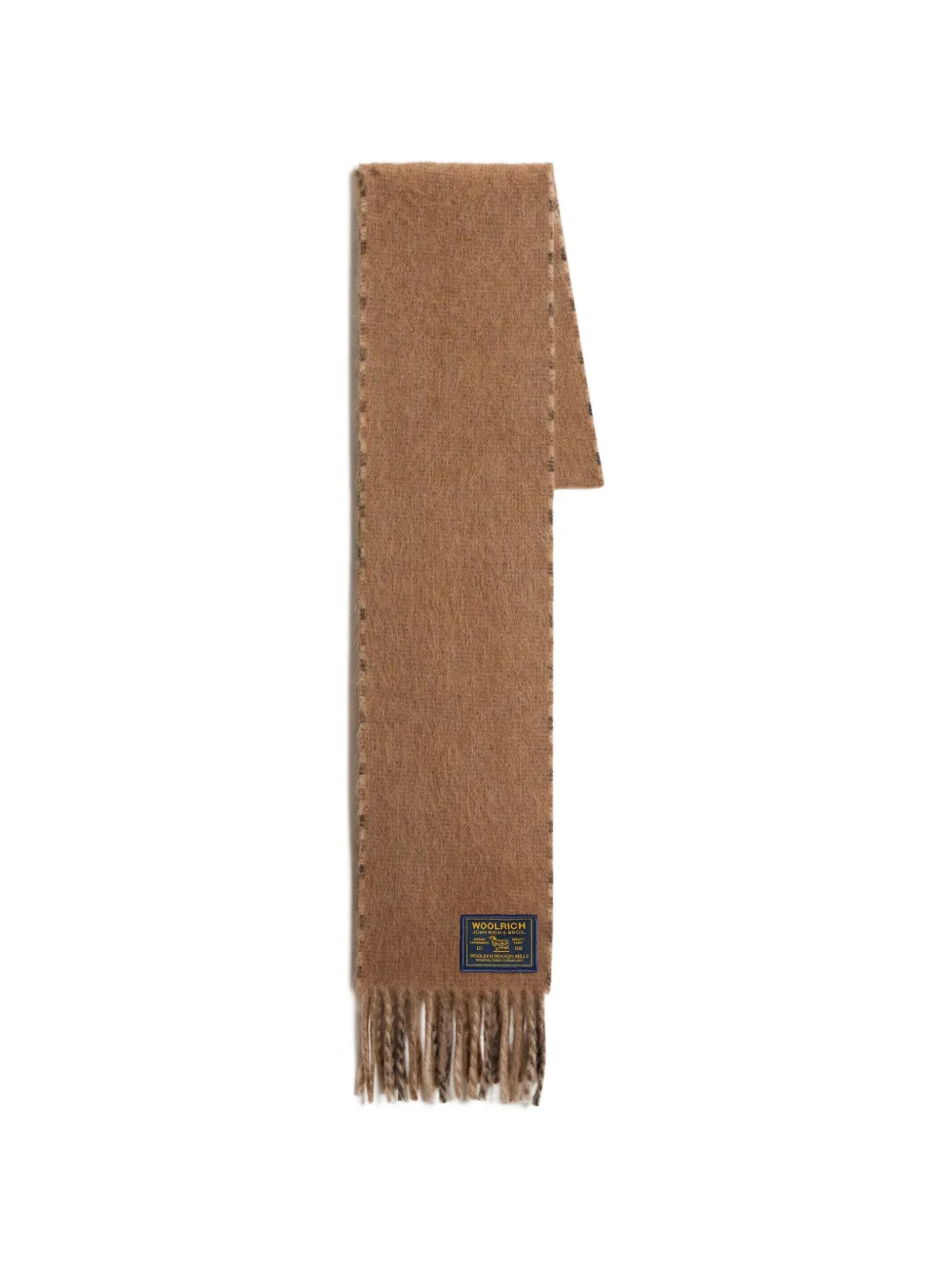 Woolrich Sciarpa a quadri con frange - Marrone