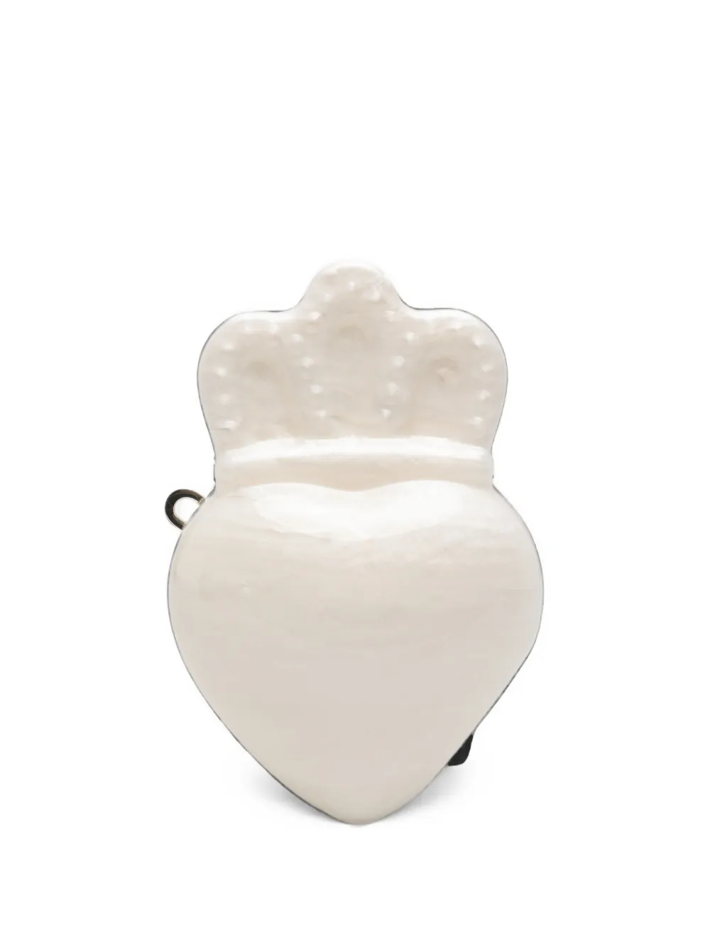 Simone Rocha Pearl-embellished shell-shaped cross body bag - Toni neutri