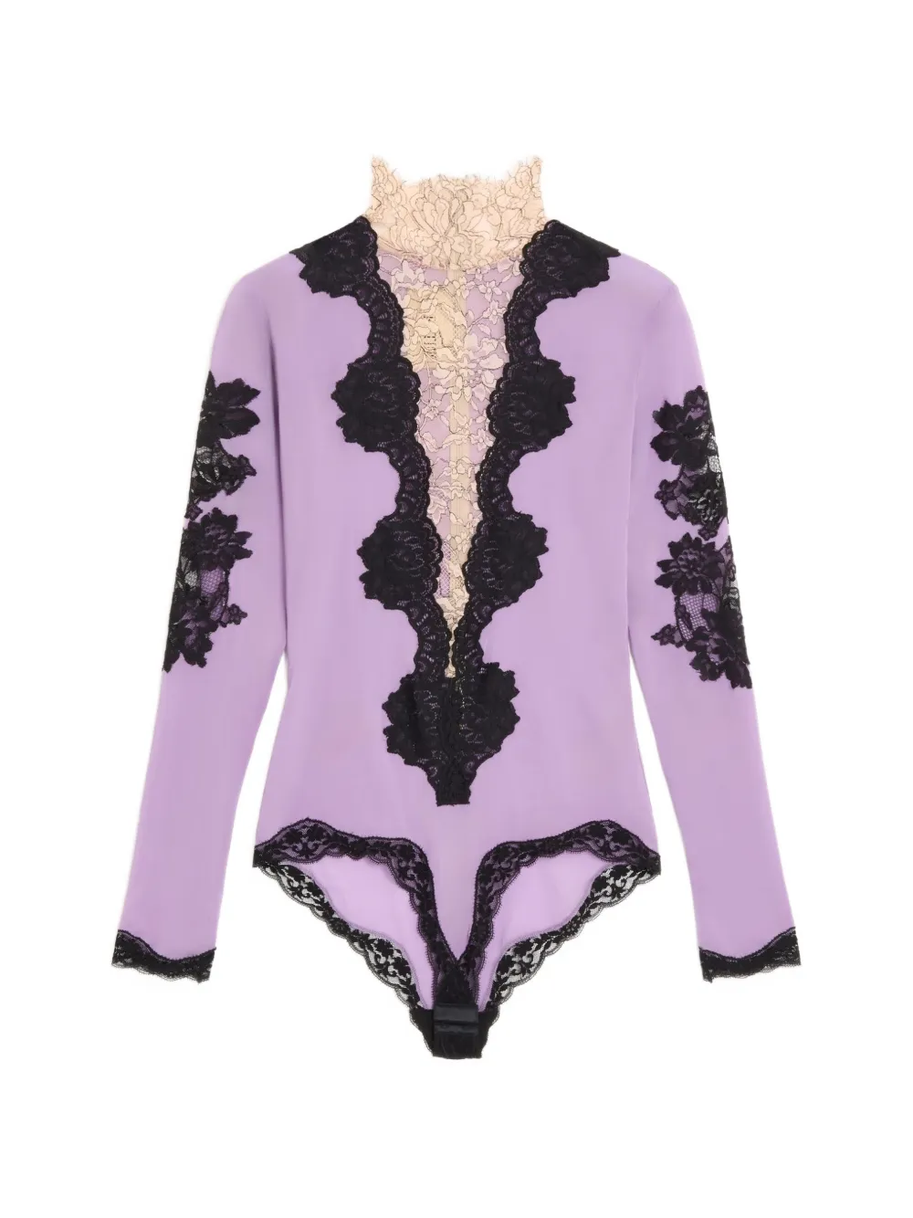 Valentino Garavani jersey bodysuit with lace - Violet Valentino Garavani jersey bodysuit with lace - Violet