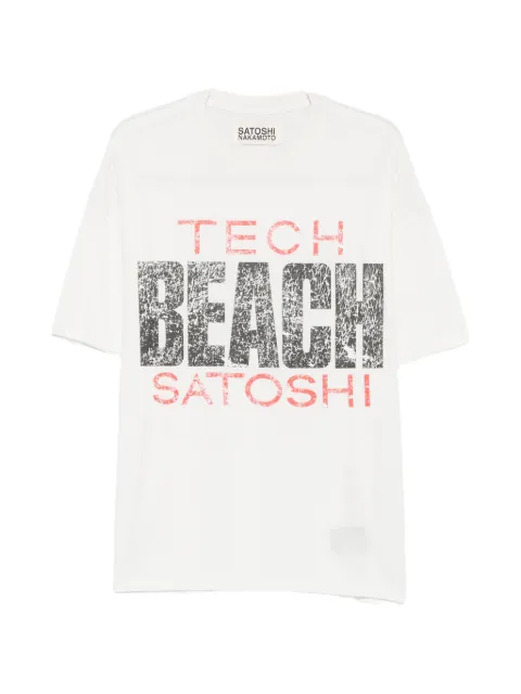 SATOSHI NAKAMOTO slogan-print T-shirt