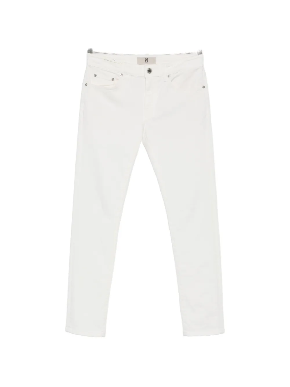 PT Torino logo-patch slim jeans - Bianco